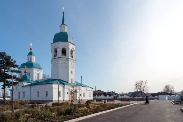 Monk Goes Cathedral Transfiguration Lord 1731 1750 Territory Transfiguration Monastery — Stock Photo, Image