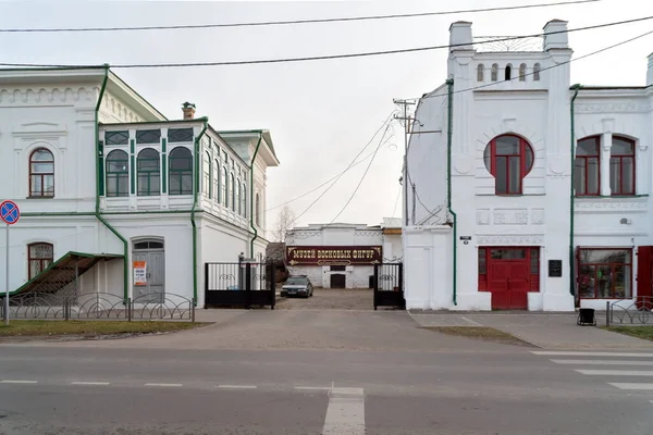 Jeniseisk Gebiet Krasnojarsk Oktober 2019 Wachsmuseum Zwischen Dem Haus Borodkin — Stockfoto