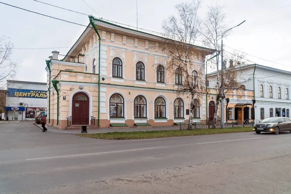 Uma Casa Comércio Monumento Arquitetônico Savelyev Xix Século Está Histórica — Fotografia de Stock