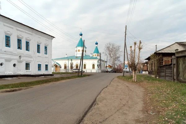 Vista Rua Lytkin Casa Gryaznov 1798 Para Igreja Mãe Deus — Fotografia de Stock