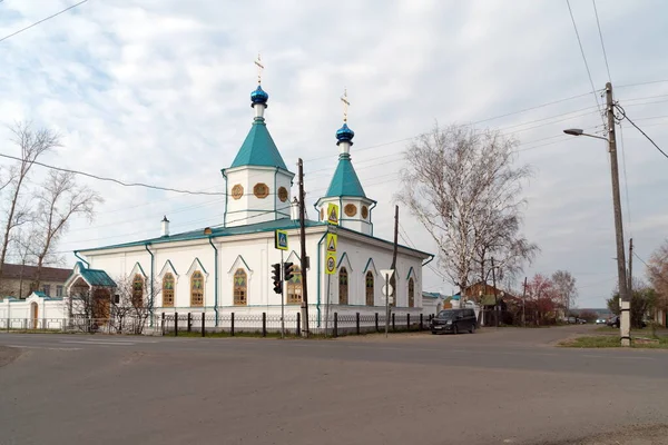 Yeniseisk Krasnoyarsk Territory October 2019 Church Iberian Mother God 1871 — Stock Photo, Image