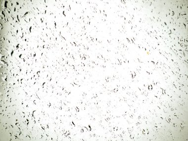 Pencereye yağmur damlaları