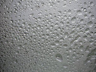 Donmuş cam. Su damlası