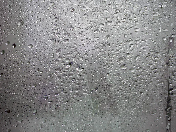 Vidrio congelado. Gotas de agua — Foto de Stock