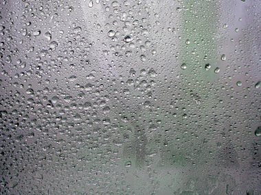 Donmuş cam. Su damlası