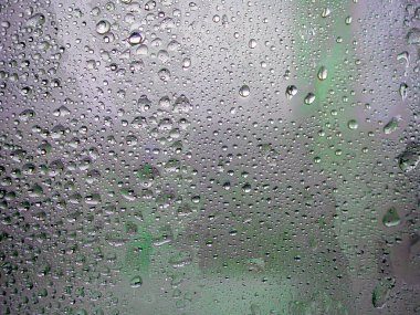 Donmuş cam. Su damlası
