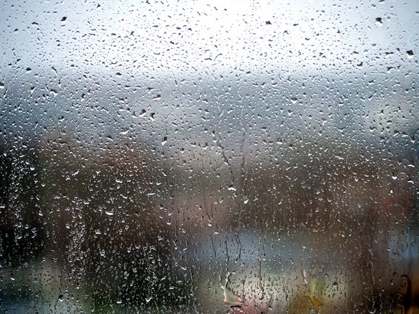 Краплі дощу на вікні — стокове фото