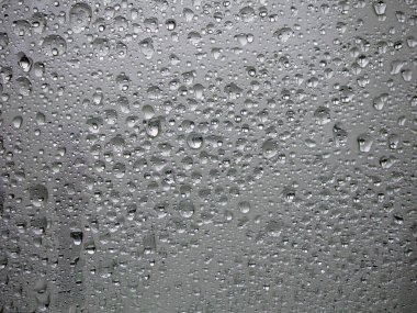 Donmuş cam. Su damlası