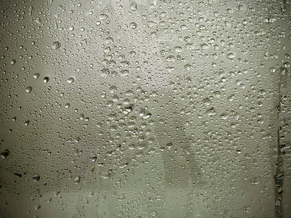 Vidrio congelado. Gotas de agua —  Fotos de Stock