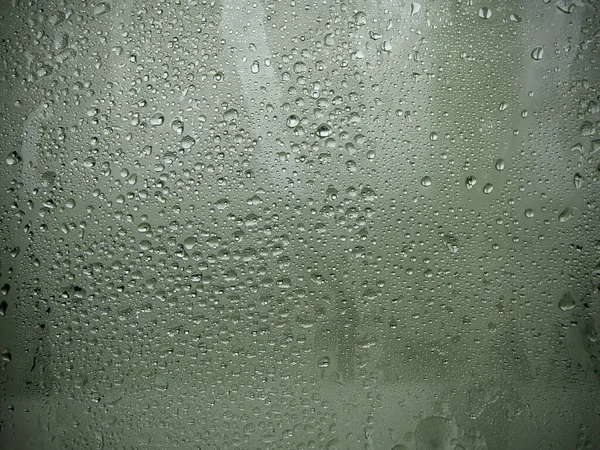 Zmrzlé sklo. Kapky vody — Stock fotografie