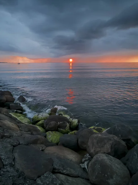 Mar al atardecer — Foto de Stock