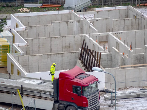 Sitio de construcción de la casa — Foto de Stock