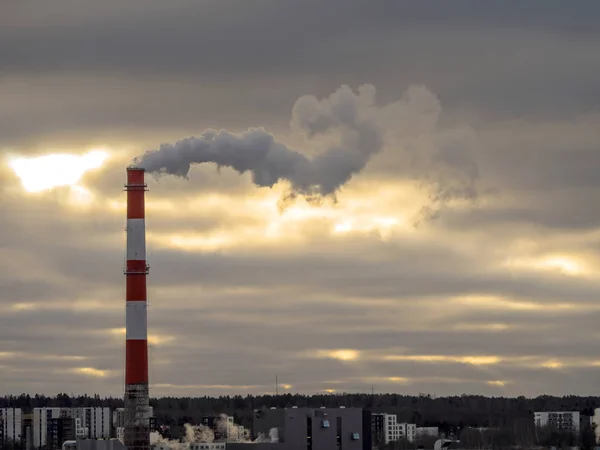 Smoke from a pipe