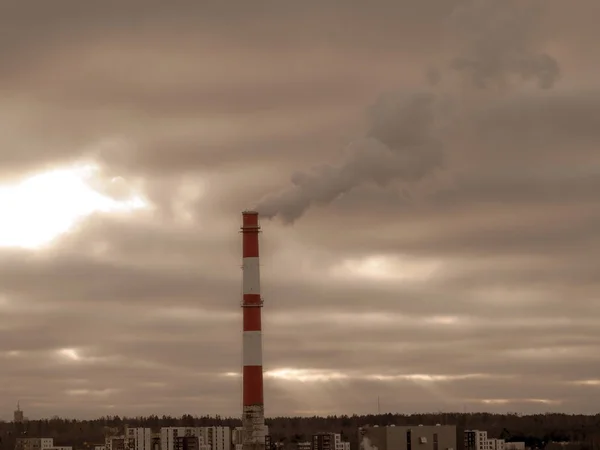 Smoke from a pipe