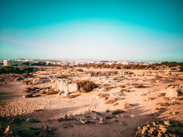 Sitio arqueológico en Paphos — Foto de Stock