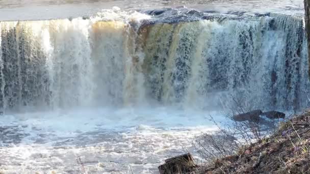 Cascada de la central eléctrica — Vídeos de Stock