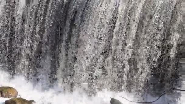 Wasserstrom des Wasserfalls — Stockvideo