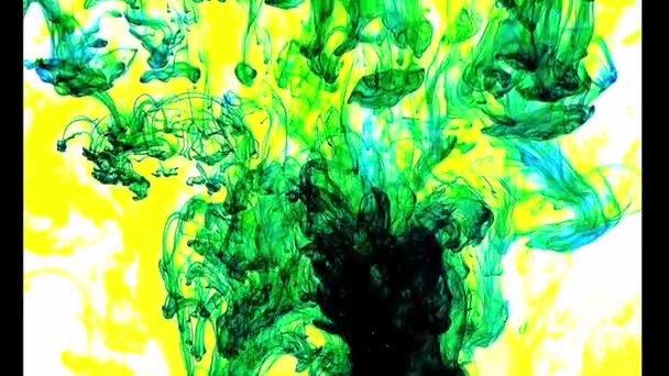 多色液体流动 — 图库视频影像