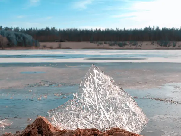Sahildeki Ice Yaklaş — Stok fotoğraf