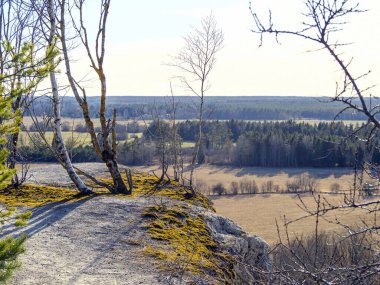 Gezegenin kurumuş nehir yatakları. Ay yüzeyinin dokusu..