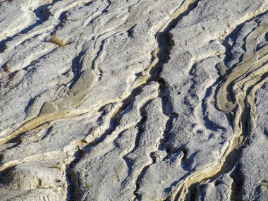 Gezegenin kurumuş nehir yatakları. Ay yüzeyinin dokusu..