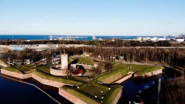 Wisloujscie Bolwerk Van Boven — Stockvideo