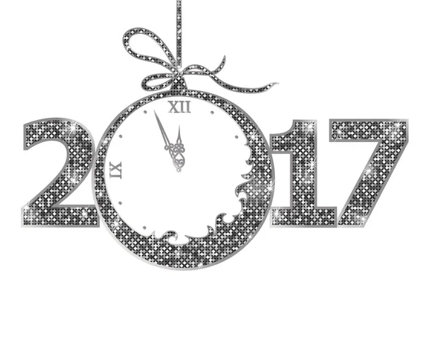 Felice anno nuovo 2017 — Vettoriale Stock