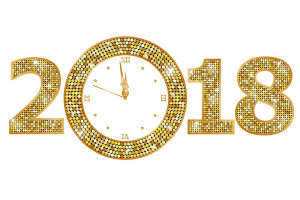 Feliz año nuevo 2018 Vector De Stock