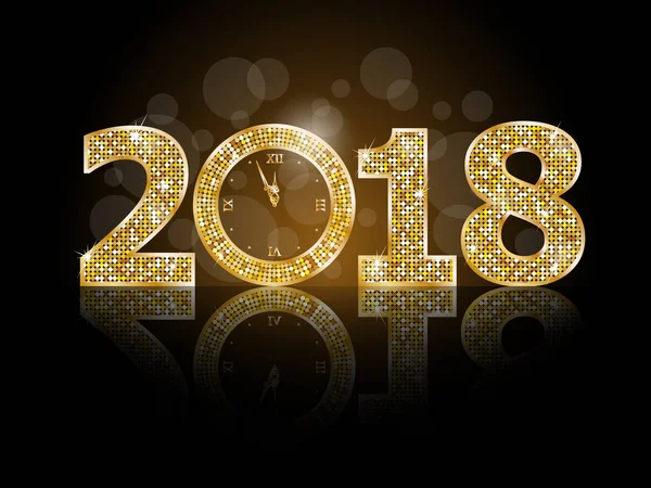 Frohes neues Jahr 2018 lizenzfreie Stockvektoren