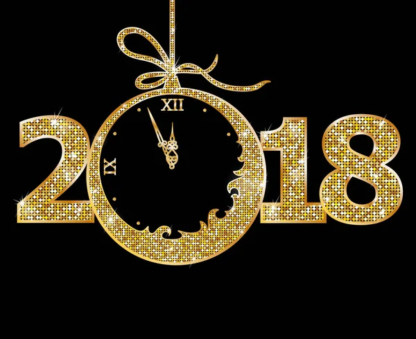 Happy new year 2018 Stock Illustration