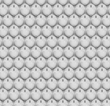 Kumbara sorunsuz arka plan. 3D render