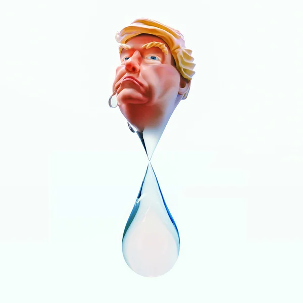 16 de mayo de 2017: La filtración de Trump en Rusia. Ilustración 3D aislada en blanco — Foto de Stock