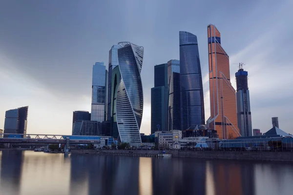 Moskauer Stadt moderne Stadtlandschaft. Russland — Stockfoto