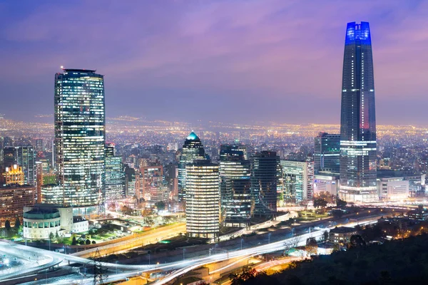 Skyline de Santiago de Chile —  Fotos de Stock