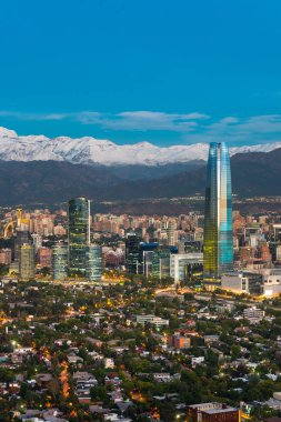 Santiago de Şili 'nin silüeti