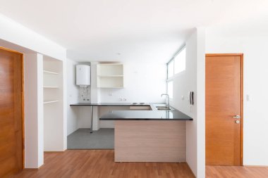 Küçük bir daire mutfak