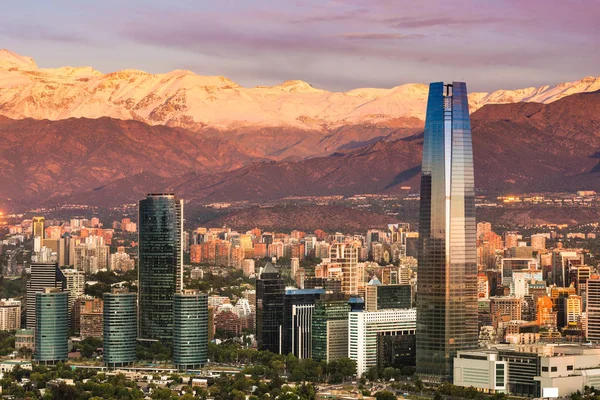 Skyline de Santiago de Chile — Fotografia de Stock