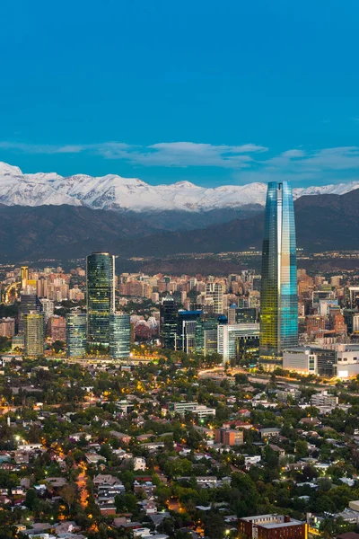Skyline de Santiago de Chile — Fotografia de Stock