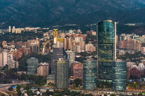 Skyline Santiago де Чилі — стокове фото