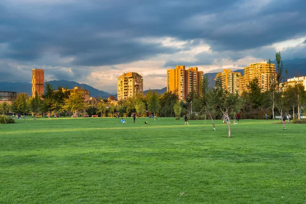 Santiago Región Metropolitana Chile Mayo 2017 Vista Del Parque Juan — Foto de Stock