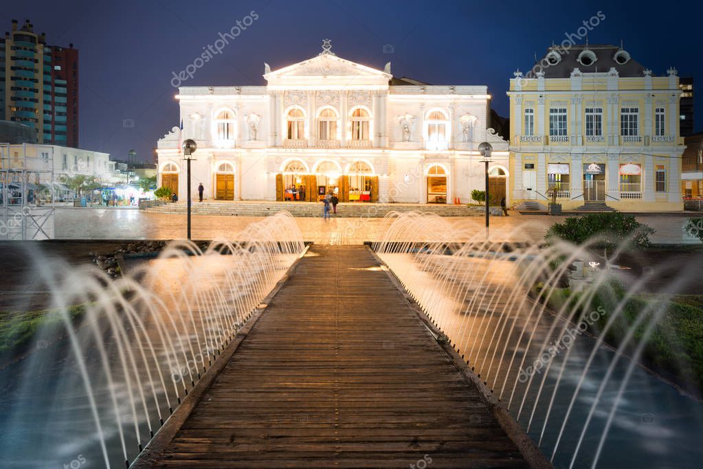 Iquique, Región de Tarapaca, Chile 10 de julio de 2015 El Teatro