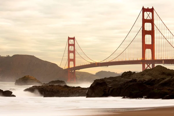 Golden Gate Bridge Desde Baker Beach San Francisco California Estados — Foto de Stock