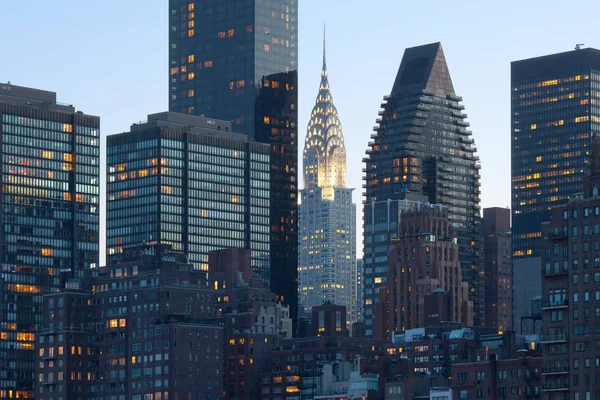 Panoramę Manhattanu Nowym Jorku — Zdjęcie stockowe