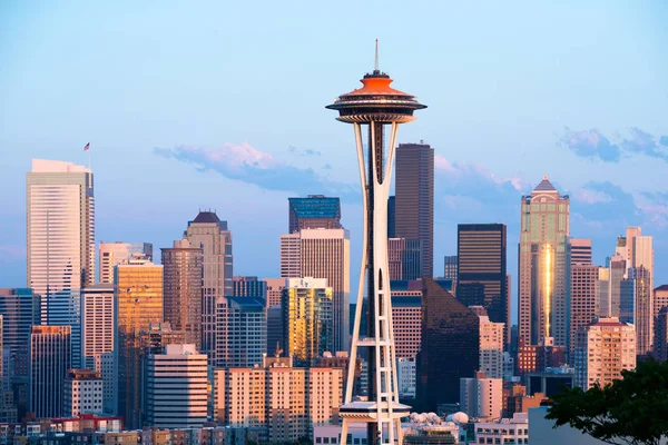 Seattle Washington State Estados Unidos Julho 2011 Skyline Edifícios Centro — Fotografia de Stock