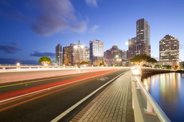Brickell anahtar sürücü ve Binalar Brickell District, Miami, Florida, ABD