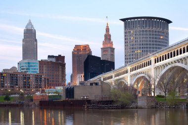 Cleveland, Ohio City şehir manzarası