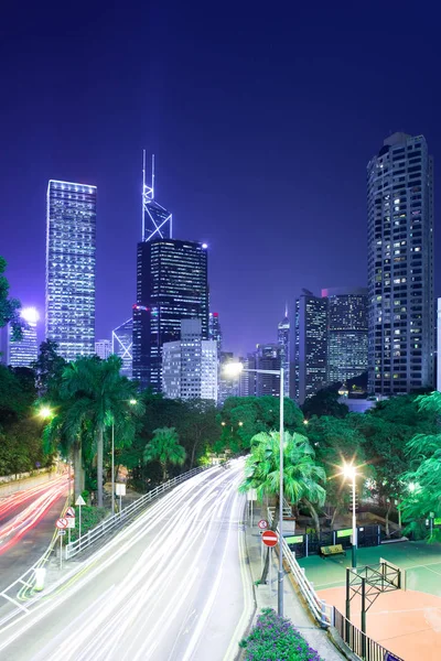 Skyline Rascacielos Intersección Cotton Tree Drive Garden Road Chung Wan — Foto de Stock