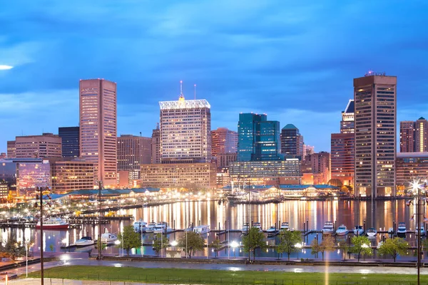 Downtown Skyline Inner Harbor Baltimore Maryland Eua — Fotografia de Stock