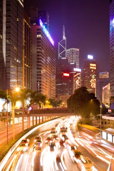 Hong Kong Wan Chai China December 2008 Traffic Gloucester Road — Stock Photo, Image