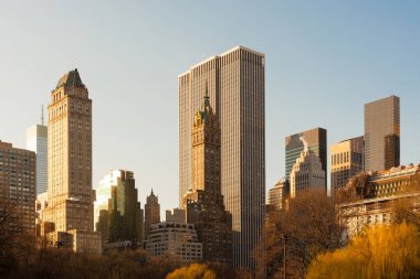 Central Park, New York City, New York, ABD Midtown Manhattan Skyline